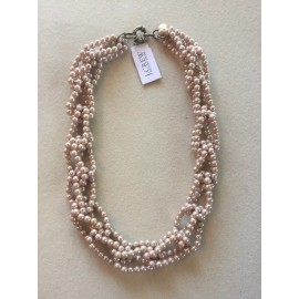 J.CREW J. Crew Factory Store - Pink Imitation Pearl Link Necklace - NWOT