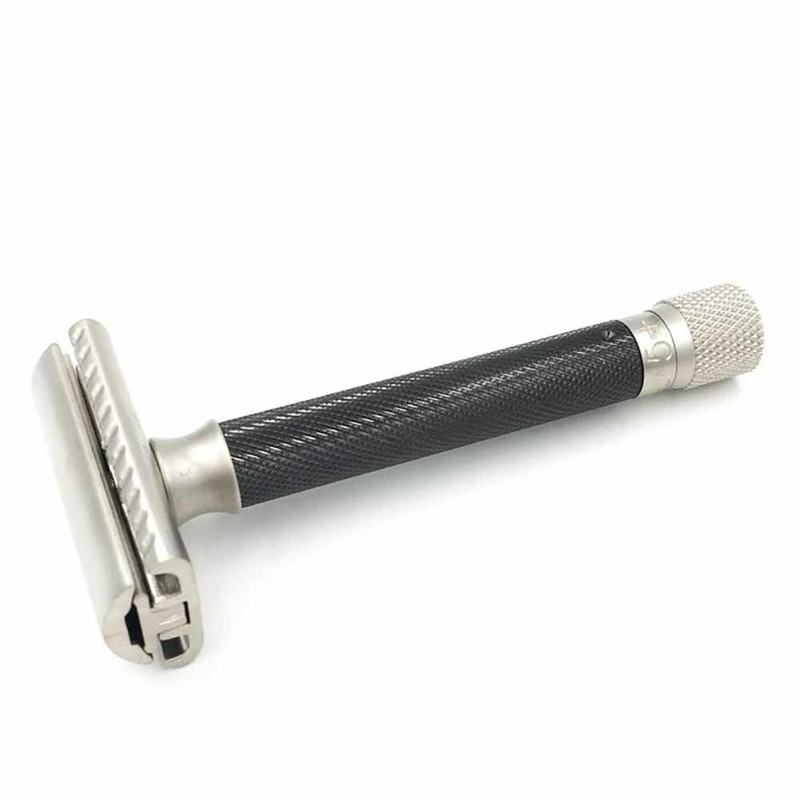 Parker Safety Razor Variant Adjustable Safety Razor - Graphite Handle,
