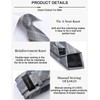 DiBanGu Mens Fromal Necktie Gray Plaid Tie and Pocket Square