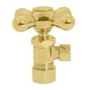 Westbrass D105X-2-01 Cross Handle Angle Stop Shut Off Valve, 1/2"
