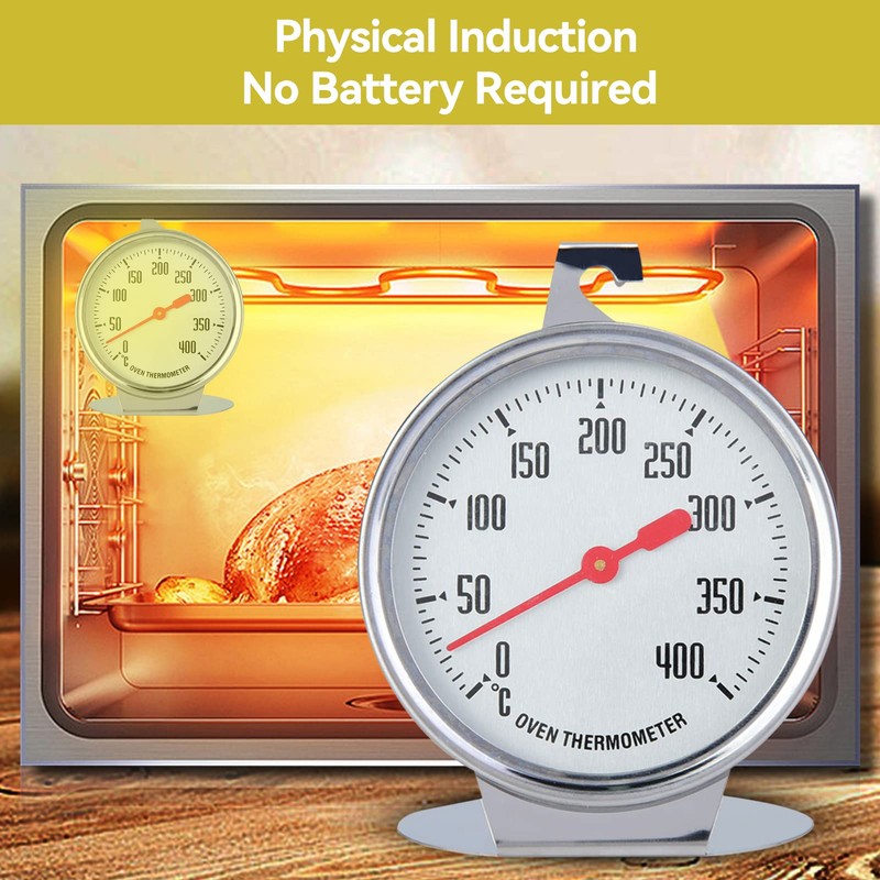 Electric Stove Thermometer Oven Thermometer for Gas Stove Stainless Steel