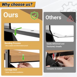 Toriexon Steel Stair Step Riser 6-Step, Metal Stair Stringer with Reinforcing Support Legs, Heavy Duty Steel Stair Stringer for 50" Height Deck and Outdoor Steps (2 Pack)