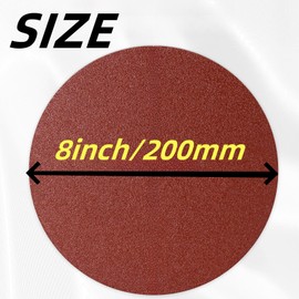 FEIHU Pack of 30 Sanding Discs 200 mm Velcro Grit P80 Sandpaper 200 mm Sanding Disc 200 mm for Sanding / Polishing