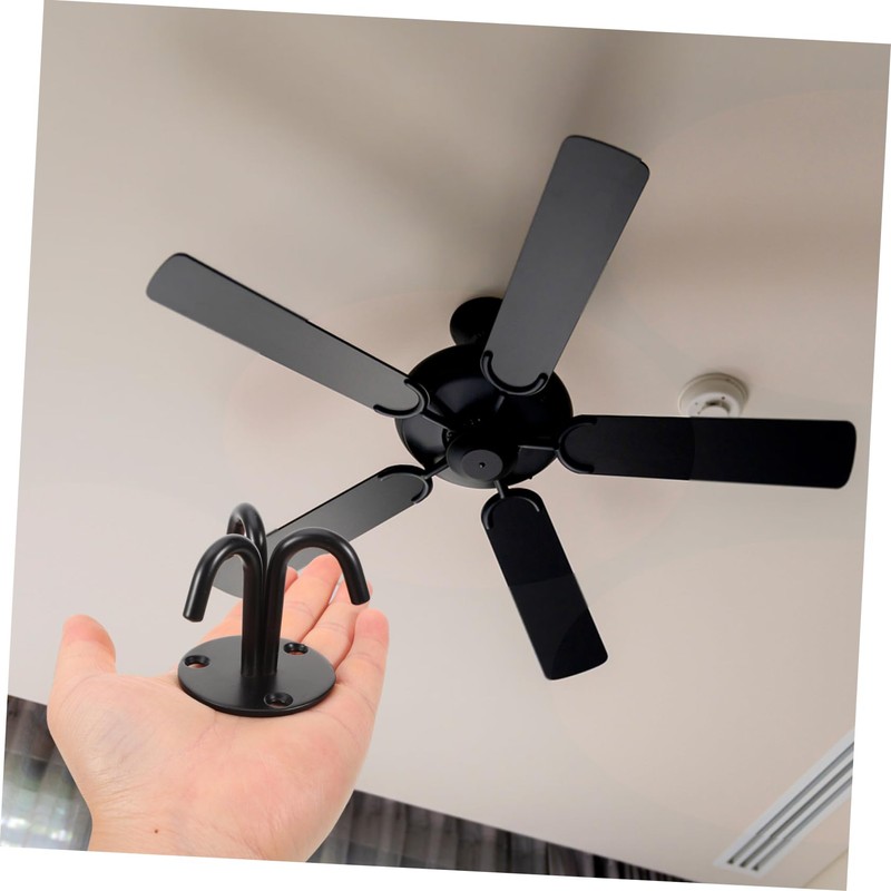 KONTONTY Ceiling Hook Black Stainless Steel Plant Bracket Heavy Duty