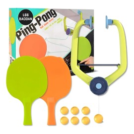 /c 2026 Door Pong - Set Portátil Con Raqueta Pelotas For