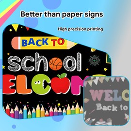 72x44 Inch Reuseable Back to School Classroom Decorations,Large Size Colorful Welcome Classroom Backdrop Back to School Party Decorations for Hallway Wall Decor Photo Backdrop