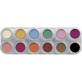 Rouge-/Lidschattenpalette U mit 12 Farben