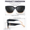 Myiaur Fit Over Sunglasses for Women, Trendy Designer Style Oversized