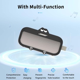 Case for Bose SoundLink Flex (2nd Gen),NOUKAJU Silicone Protective Cover,Drop-Proof,Scratch-Proof,Shock-Proof,Protective Case for Bose SoundLink Flex Portable Bluetooth Speaker 2nd Gen(Black)