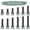 GOHODOMINO M6×16mm Socket Head Cap Screws, Nuts, Flat Washers, 20Pcs,