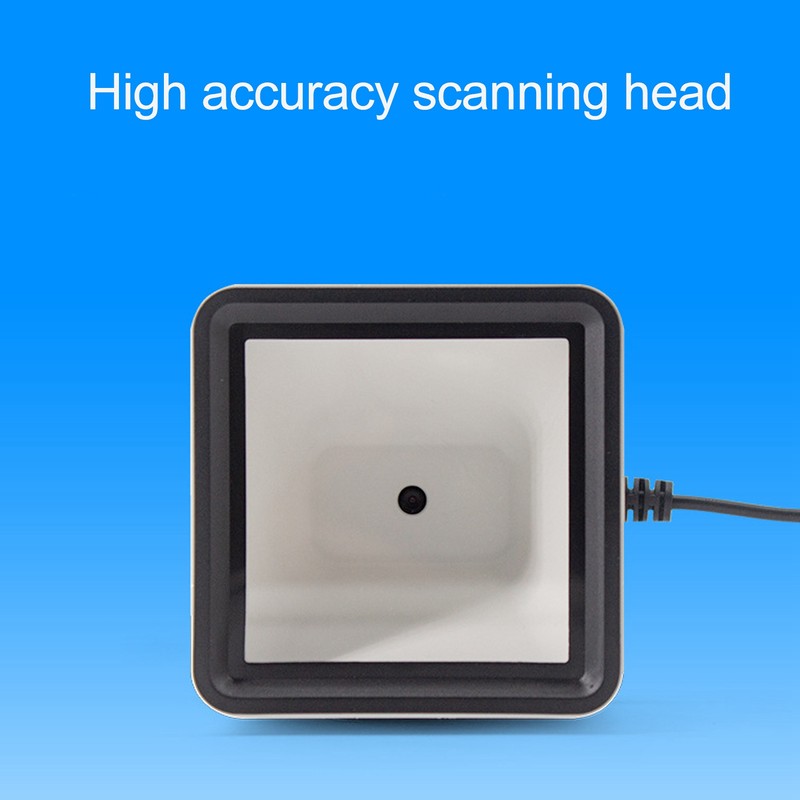 Hands Free Barcode Scanner Voice Announcement Quick Response 2D Desktop