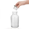 Kestun Lab Glass Reagent Bottle,Wide Mouth Glass Storage Bottle with