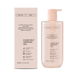 400ml Clear Self Tanning Gel, Clear Self Tanning Gel with Hyaluronic Acid & Vitamin E, Lightweight & Fast Drying, Moisturizing Formula, Hydrating Gradual Self Tanner for Body