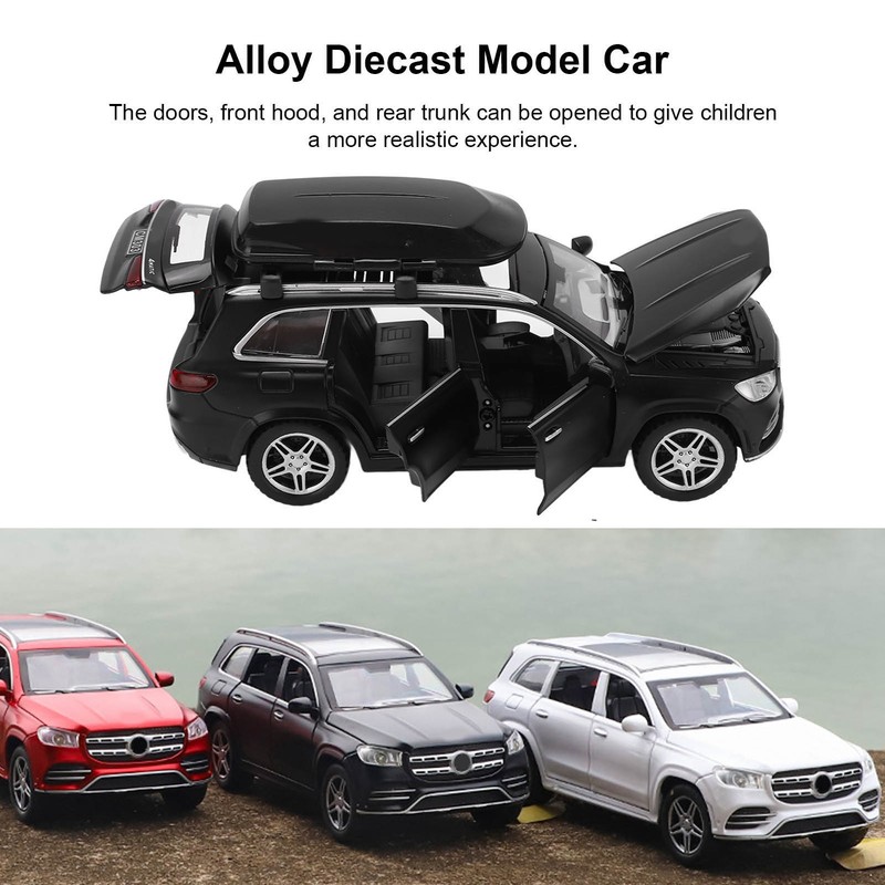 1/32 Alloy Diecast Model Cars Pull Back Electronic Toys Vehicle