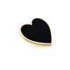 Pinsanity Black Heart Enamel Lapel Pin