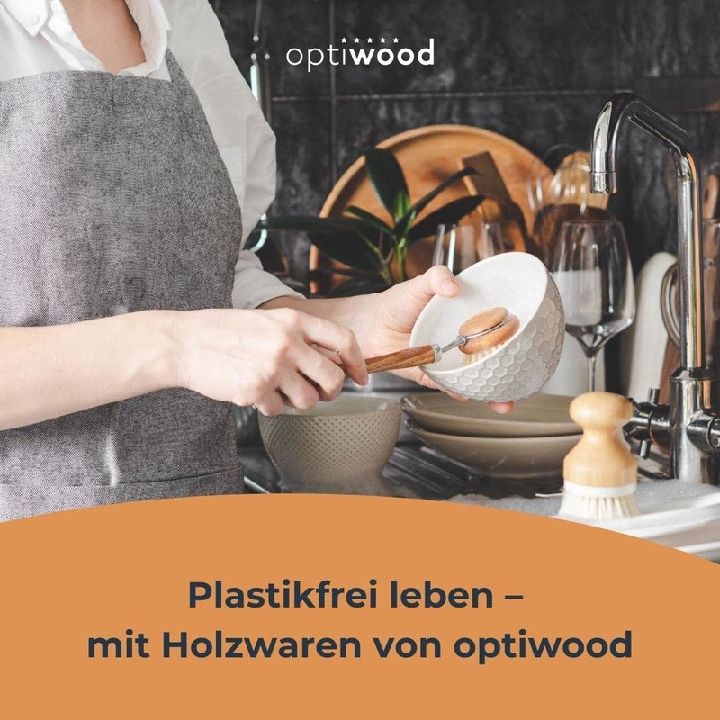 Hofmeister high-quality kitchen brushes with natural bristles for cleaning food,