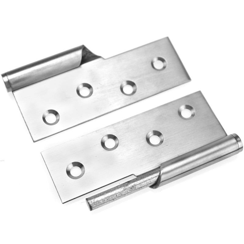Pair of 4" Stainless Steel Rising Butt Right Handed Lift