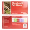 American Health Service Royal Disposable Elbow Length Poly Gloves, 21.5