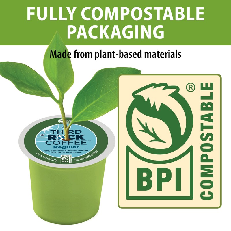Third Rock Dark Roast Compostable Coffee Pods – 80 Count