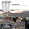 300ml Stackable Coffee Cups with Stand Stainless Steel Double Layer