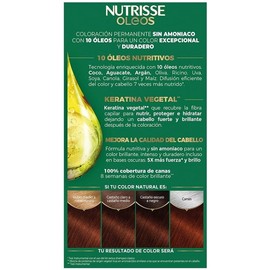 Tinte para cabello Nutrisse Oleos sin amoniaco 5.5 castaño claro caoba