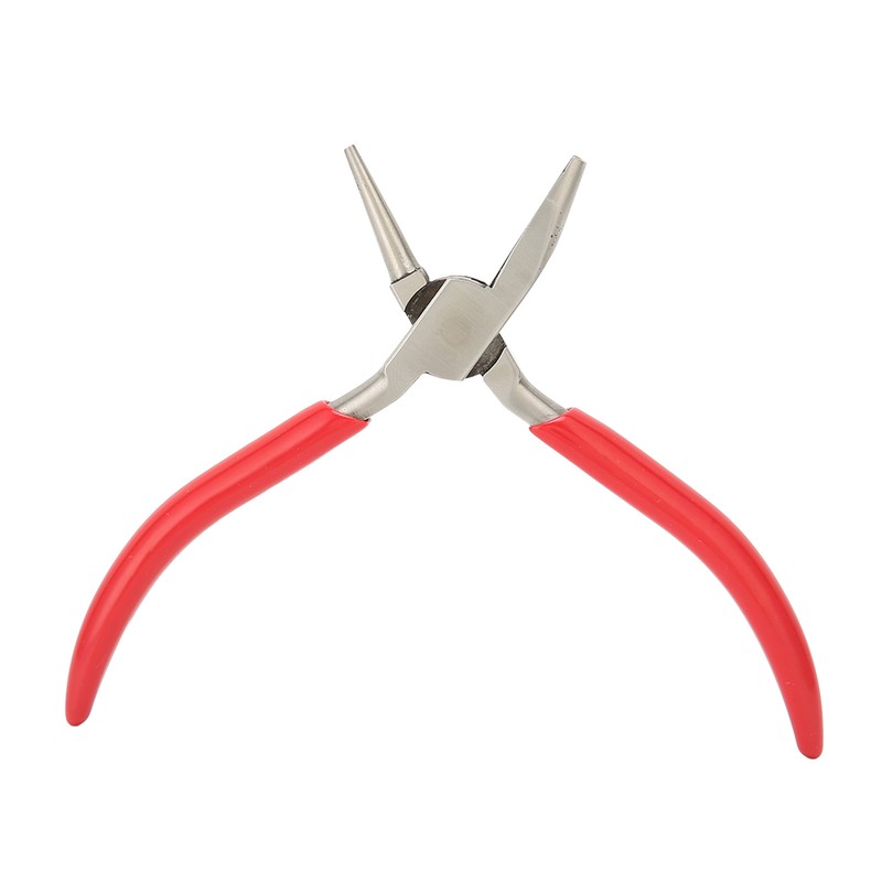 Jewelry Plier Slotted High Carbon Steel Rubber Handle Wire Bending