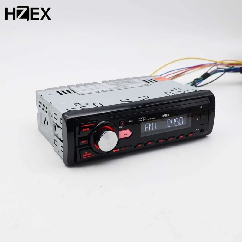 HZEX Car Stereo with Bluetooth, Media Player Subwoofer Outputs, Single