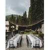 Showgeous White Tablecloths Rectangular Polyester Tablecloth for 8ft Rectangle Tables