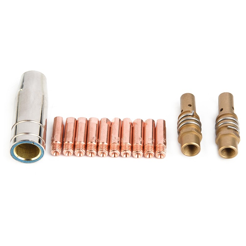 19Pcs/set MIG/MAG Welding Contact Tips 0.8 Gas Nozzle Tip Kit