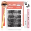 JOLIETIFY Lash Extension Kit, Medium Volume, Faux Mink 8–16mm Cluster