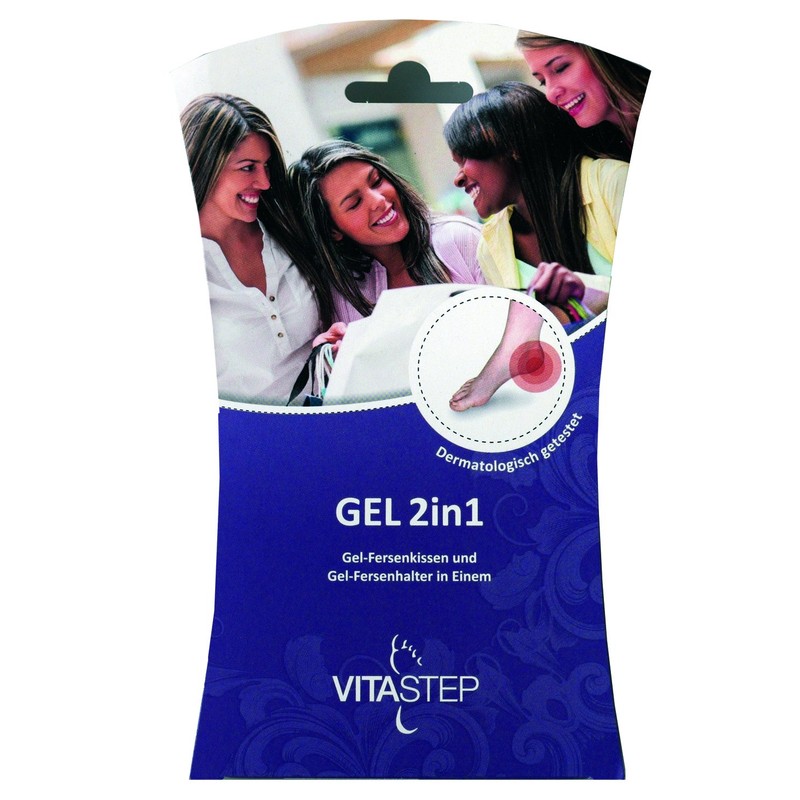 Vitastep Gel 2-in-1 Heel Cushion with Heel Holder in One,