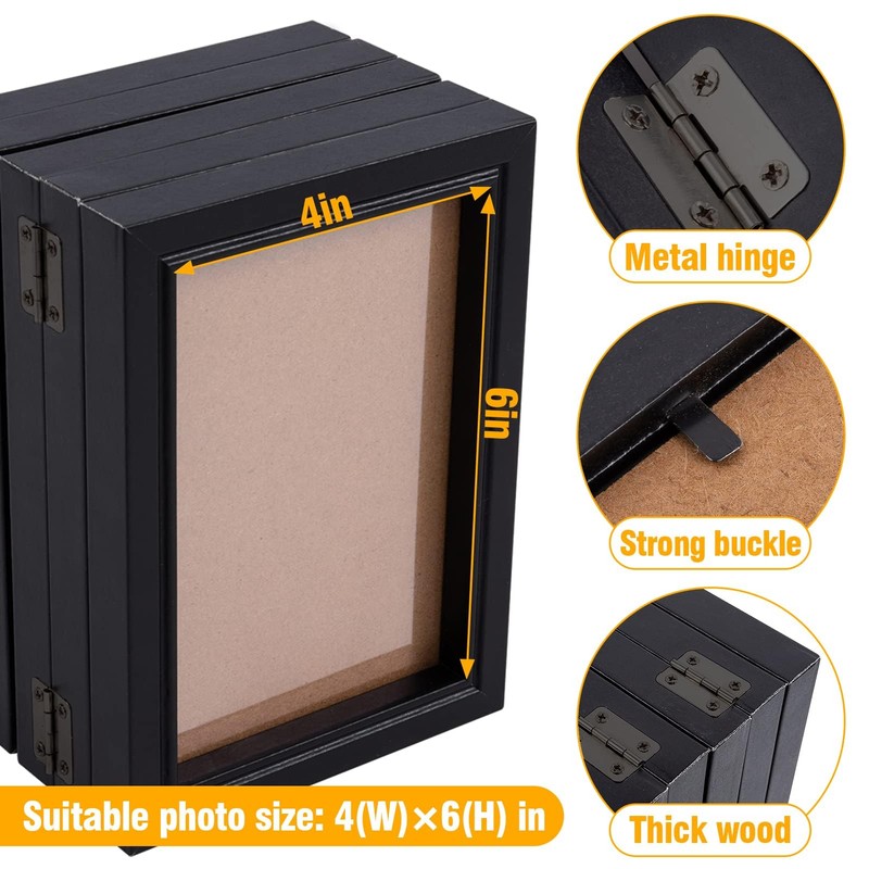 Biggun 4x6in 5 Folding Accordion Picture Frame - Foldable Hinged