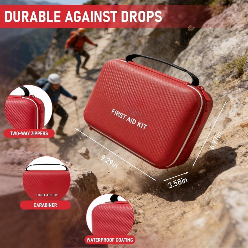 First Aid Kit - Smart Compartments Medical Kit with EVA