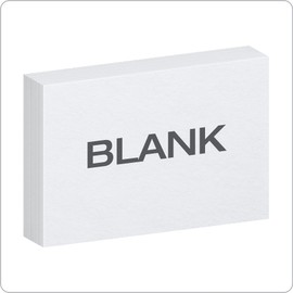 Oxford Index Cards, Index Cards, Blank on Both Sides, White, Cards (40177), 4x6,100 Count (Pack of 5)