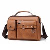 Naudamp Men's Shoulder Bag Leather Shoulder Bag Casual Waterproof Bag