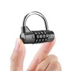 Sonew Gym Locker Padlocks, 4 Dial Digit Code Combination Padlock,