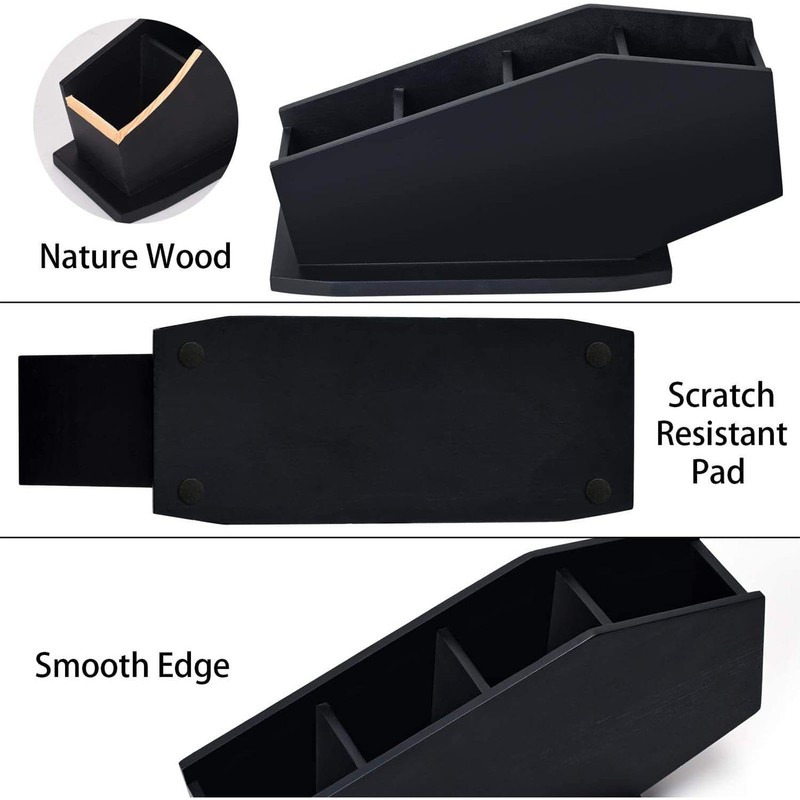 Brush Holder Makeup Organizer - Coffin Wooden Makeup Holder Brush