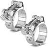 Poppstar Set of 2 hinge bolt clamps stainless steel hose