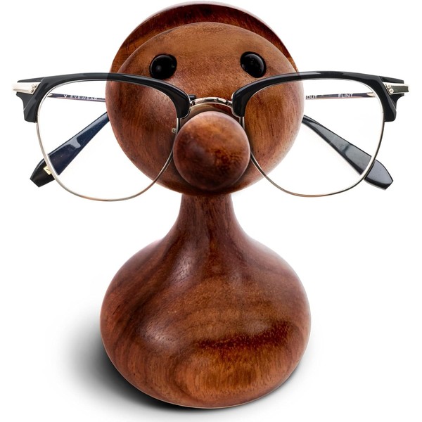 SWACRAFT Wooden Eyeglass Holder Stand—Handmade Bird-Shaped Glasses Holder—Home Living Room