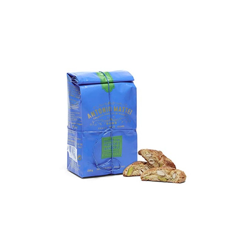 Antonio Mattei. Biscotti with Pistachio and Almond. 250g (8.8oz)