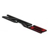 Mnneryss 3PCS Matte Black Red Fender Rear ZR2 Emblem Badge