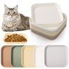Vikcvcsc Pack of 12 Cat Bowls, Feeding Bowls, Flat Cat