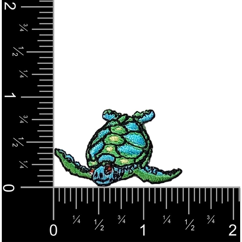 Mini - Small Sea Turtle - Facing Left - Embroidered
