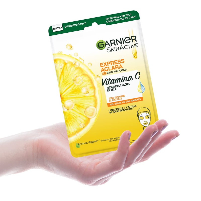Garnier Skin Active, Mascarilla Facial en Tela, 28 g