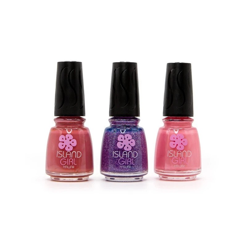 Island Girl® Hawaii 3 Pack Nail Color Set: Pink/Purple