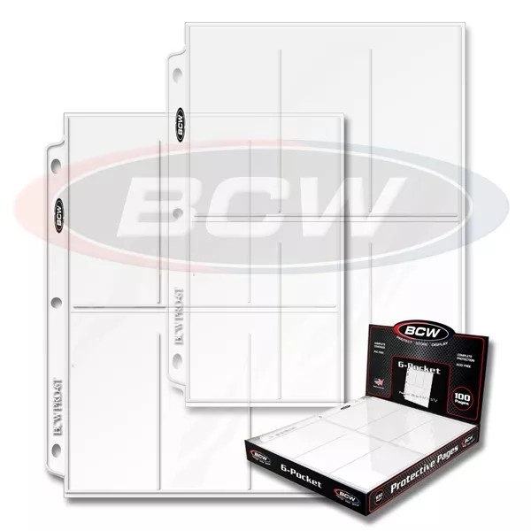 BCW 10 sheets 2 1/2 x 5 1/2 Pro 6