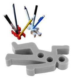 Luqeeg Realistic Crime Scene Pencil Holder, Dead Fred Pencil & Pen Holder for Desk, Desk Pen Holder, Realistic Figurine Pen Holder, Funny Gifts & Office Desk Accessories (Gray)