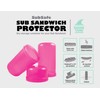 SubSafe Sub Sandwich Plastic Container for Coolers (Hot Pink)