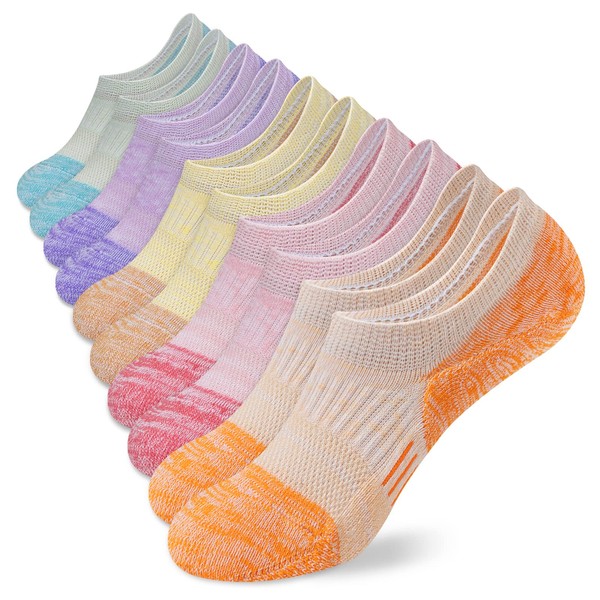 Amutost No Show Socks Womens Athletic cushion Ankle Footies Low