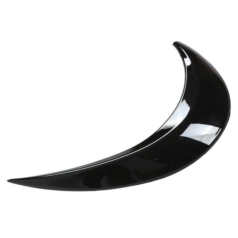 1 Pair Left Right Gloss Black Headlight Eyebrow Cover Trim